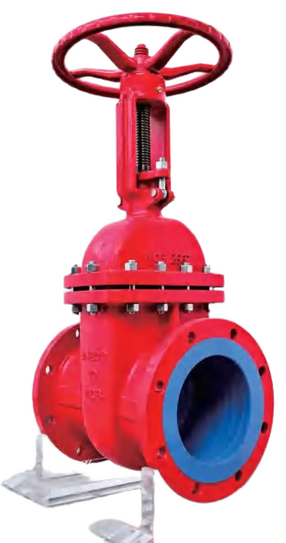 Lined gate valve displayed for the ACADS technical enquiry section